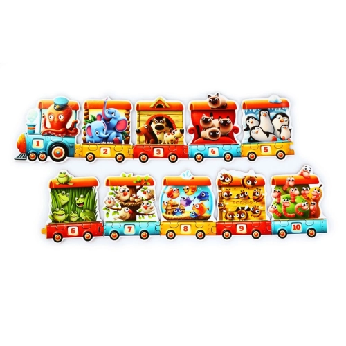 Puzzle Pociąg Układanka