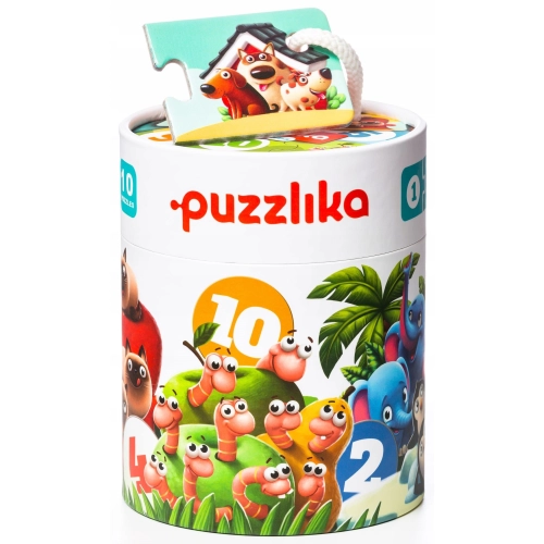 Puzzle Moi Przyjaciele zwierzątka nauka matematyki liczenia
