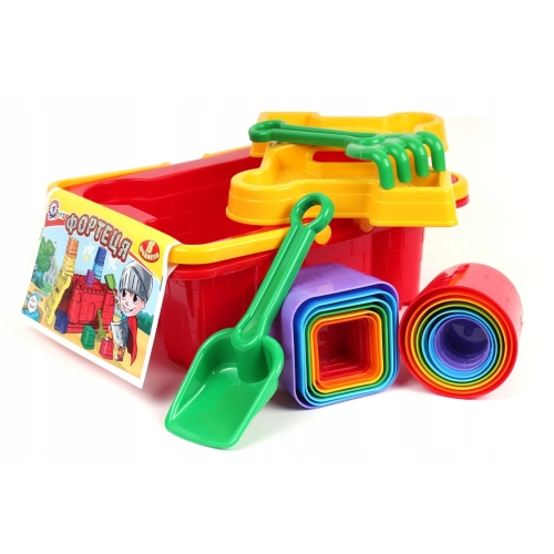 Zestaw forteca do piasku klocki konstrukcyjne dla malucha 4647