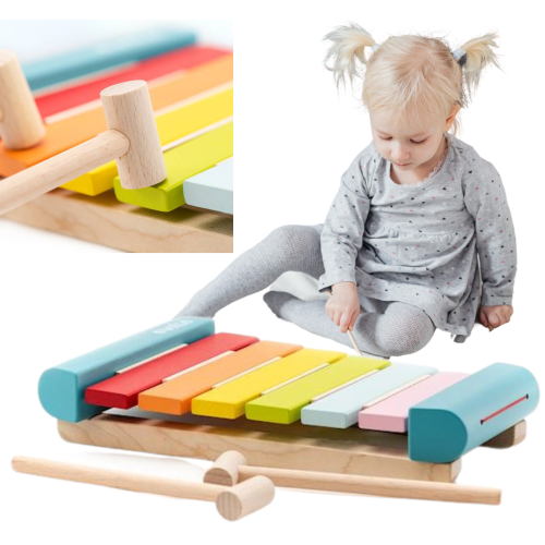 Drewniane Kolorowe Cymbałki