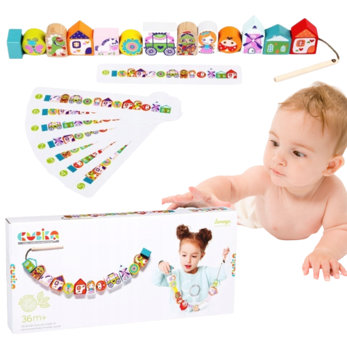 Drewniane Klocki Do Nawlekania