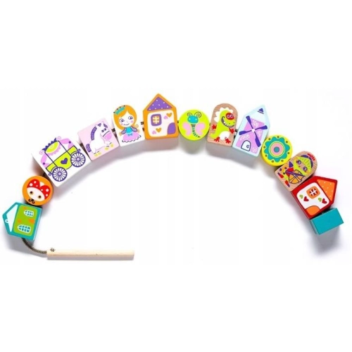 Drewniane Klocki Do Nawlekania