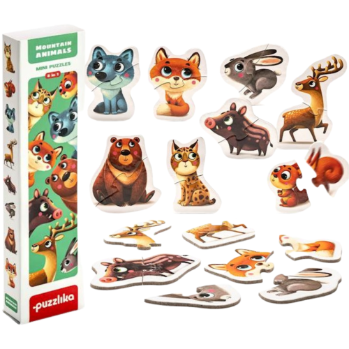 Zestaw Puzzli Zwierzęta Górskie