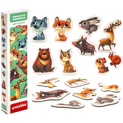 Zestaw Puzzli Zwierzęta Górskie