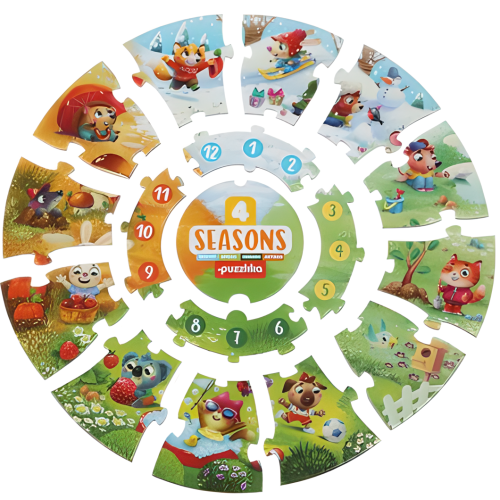 Puzzle Puzzlika 4 Pory Roku