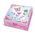 Pamiętnik z akcesoriami w pudełku w motylki