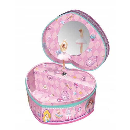 Szkatułka z pozytywką w kształcie serca