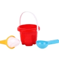 Zestaw do piasku w wiaderku foremki w kształcie loda