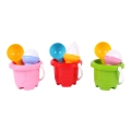 Zestaw do piasku w wiaderku foremki w kształcie loda