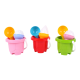 Zestaw do piasku w wiaderku foremki w kształcie loda
