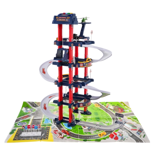 Duży Parking Interaktywny Garaż dla dzieci + Akcesoria