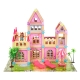 Drewniany Domek Księżniczek z Klocków 183 el. + akcesoria