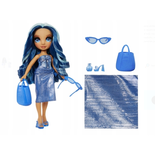 Niebieska Lalka w Stroju Kąpielowym z Akcesoriami