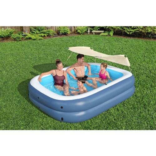 Rodzinny Basen dmuchany 254x178x140cm BESTWAY Ochrona UV + Ruchomy Daszek