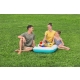 Dmuchany Basen dla rodziny 218x218x48 BESTWAY + Pływający Stolik Wyspa na napoje