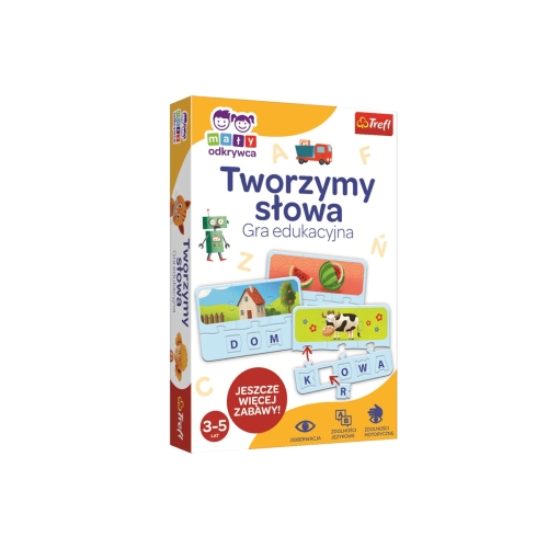 Gra Edukacyjna Tworzymy Słowa Mały Odkrywca Trefl 01950
