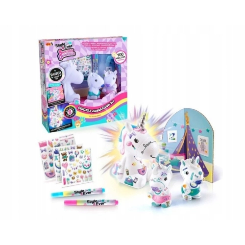 EPEE Świecące dekorożce-rodzinka jednorożców