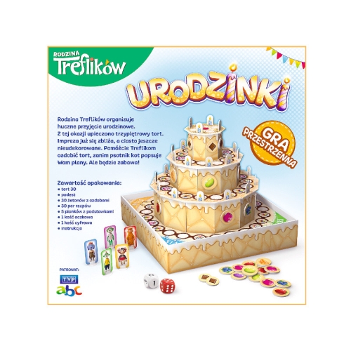 Gra Planszowa Przestrzenna Urodzinki. Rodzina Treflików 02065
