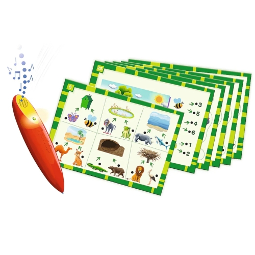 Gra edukacyjna Zwierzęta Magiczny ołówek 02111