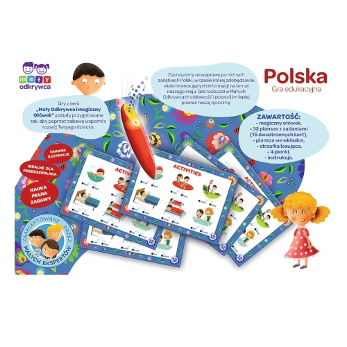 Gra edukacyjna Polska Magiczny ołówek 02114