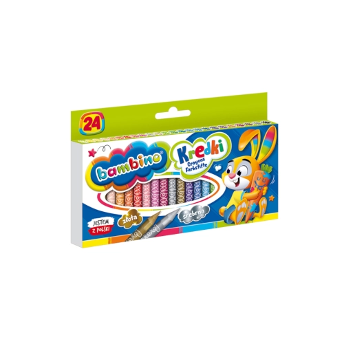 Kredki świecowe 24 kolory