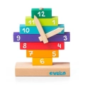 Zegar Sorter Drewniany Klocki Cyfry Zestaw Do Nauki Dla Dzieci