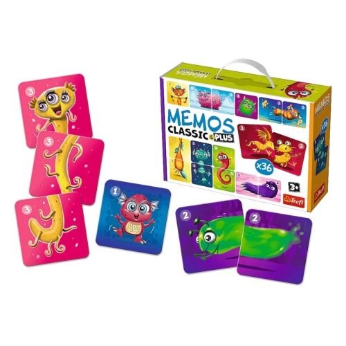 Gra - Memos Classic & plus Urocze potworki 02273