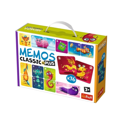 Gra - Memos Classic & plus Urocze potworki 02273