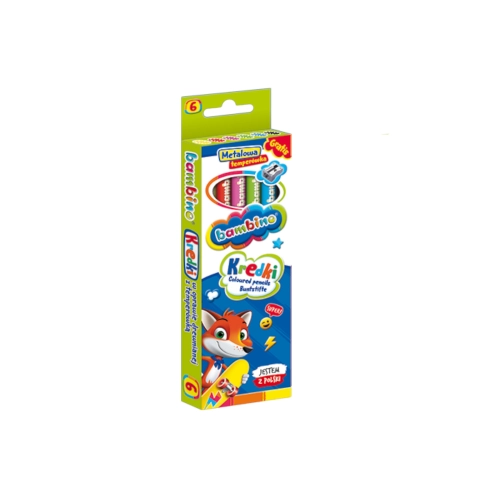 Kredki Ołówkowe 6 kolorów