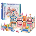 Drewniany Domek Księżniczki klocki 278 el.