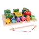 Drewniana Zabawka Edukacyjna 2w1 dla dzieci