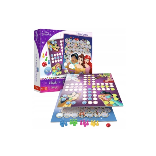 Gra Chińczyk 2w1 Księżniczki Disney Princess Trefl 02418