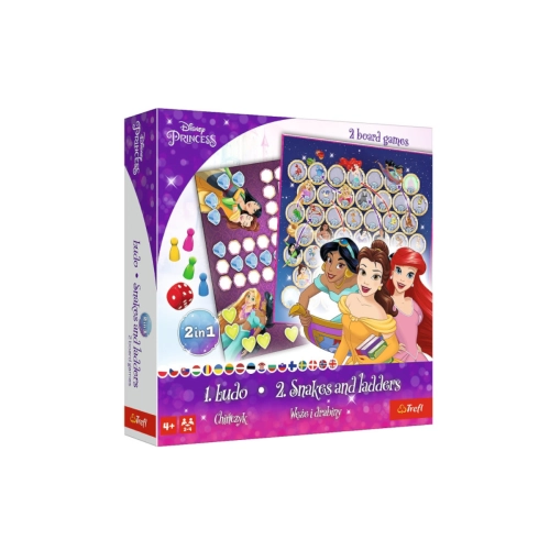 Gra Chińczyk 2w1 Księżniczki Disney Princess Trefl 02418