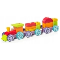 Pociag Drewniany Wagoniki z Klockami