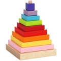Kolorowa Drewniana Piramida