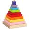 Kolorowa Drewniana Piramida