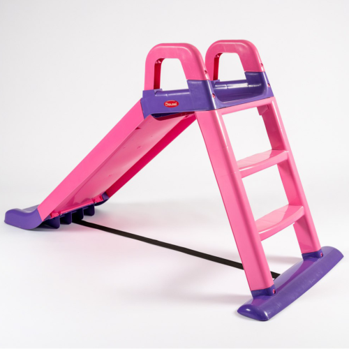 Zjeżdżalnia 140cm z 3-Stopniową Drabinką Różowo-Fioletowa 0140/05