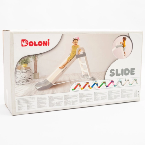 Zjeżdżalnia 140cm z 3-Stopniową Drabinką Różowo-Fioletowa 0140/05