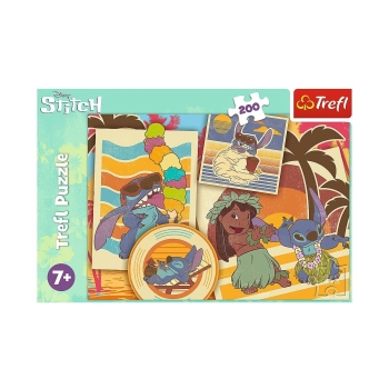 Puzzle 200el Muzyczny świat Lilo & Stitch Trefl 13304