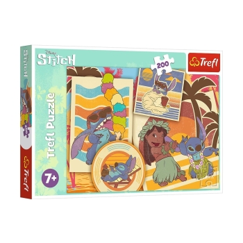 Puzzle 200el Muzyczny świat Lilo & Stitch Trefl 13304