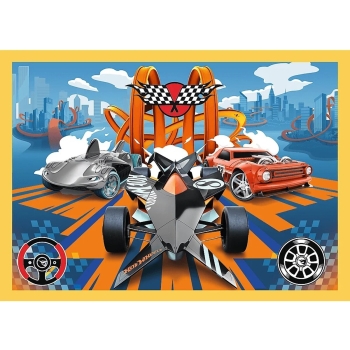 Puzzle 4w1 Hot Wheels Trefl 34627