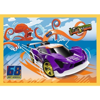 Puzzle 4w1 Hot Wheels Trefl 34627