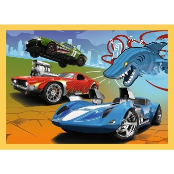 Puzzle 4w1 Hot Wheels Trefl 34627