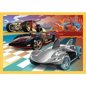 Puzzle 4w1 Hot Wheels Trefl 34627