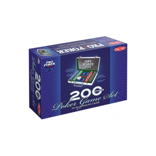 Gra Poker Pro 200 żetonów Tactic 03090