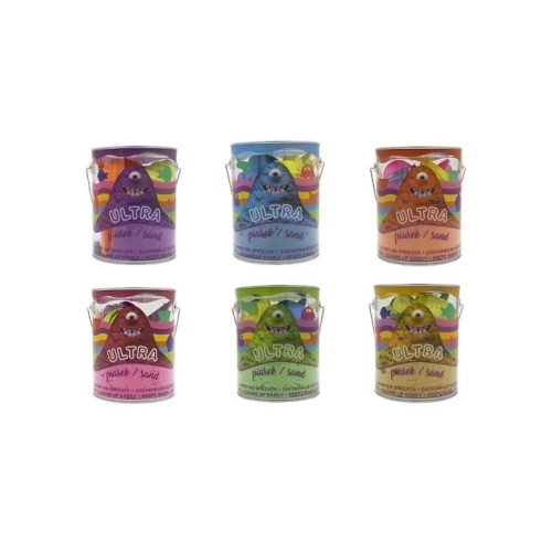 Ultra Piasek puszka 900g + 4 foremki + 2 narzędzia 6 kolorów mix EP 04254