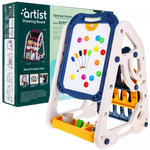 Dwustronna Tablica kredowa magnetyczna Regulacja wysokości Półki na książki Akcesoria 050-25