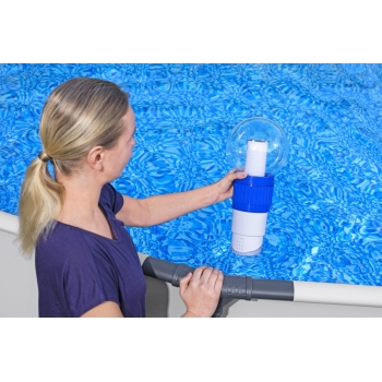 Pływak Dozownik Chemii + Lampka LED BESTWAY + Czyszczenie wody basenowej
