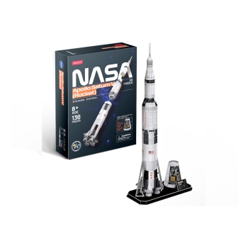 Puzzle 3D Nasa Apollo Saturn V Rocket Cubic Fun DS1059H