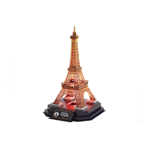 Puzzle 3D LED Wieża Eiffla Cubic Fun L534H